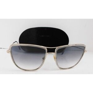 Tom Ford Tina TF759 28B Rose Gold Sunglasses 59-18-140 Gray Gradient Lens w/Case